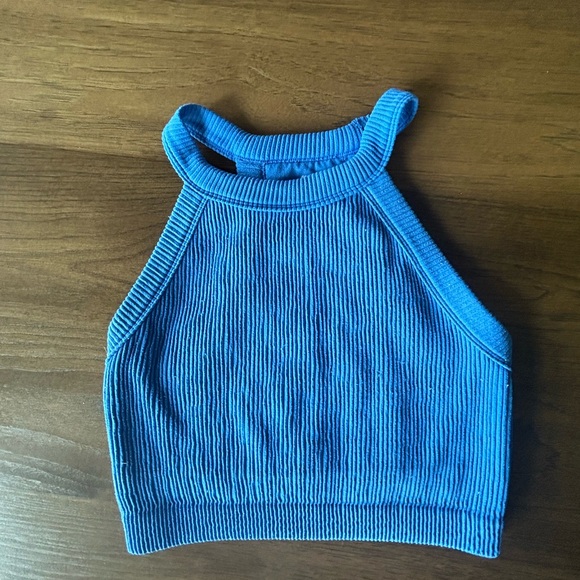 Aerie Superchill Seamless High Neck Bra Top/Tank Size Large - Picture 2 of 8